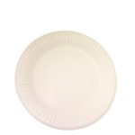 Тарелка бумажная Snack Plate белая ламинированная, d=180мм