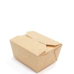 Контейнер бумажный Fold Box, Крафт, 600 мл
